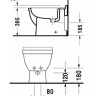 Біде підлогове Duravit Starck-3 (2230100000)