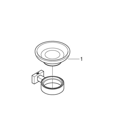 Мильниця Grohe Essentials Cube (40754001)