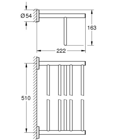 Полиця для рушників Grohe BauCosmopolitan (40462001)