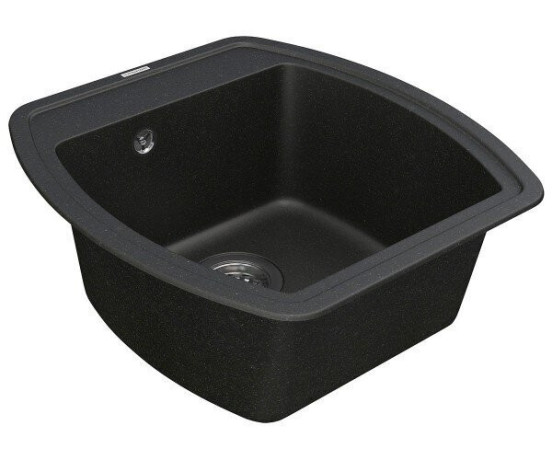 Кухонна мийка гранітна Vankor Norton, 51x48, чорний (NORTON NMP 01.48 BLACK)