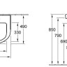 Умивальник підвісний Villeroy&Boch Subway 2.0, 60 (7114F101)