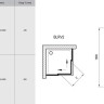 Душевая кабина Ravak Blix BLRV2, 80x80 (1LV40C00ZG)