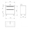 Тумба с умывальником Sanwerk Greta, 81 (MV0000621)