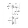 Cмеситель для душа Grohe Eurocube, однорычажный, хром (23145000)
