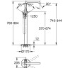 Смеситель для ванны Grohe Essence, однорычажный, хром (23491001)