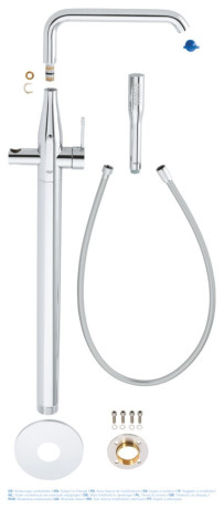 Смеситель для ванны Grohe Essence, однорычажный, хром (23491001)