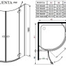 Душевая кабина Radaway Fuenta New PDD, левая, 100x100 (384003-01-01L)