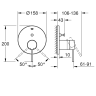 Смеситель для ванны Grohe Essence, однорычажный, хром (24058001)