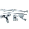Комплект змішувачів 3 в 1 Grohe Euroeco, хром (123232)