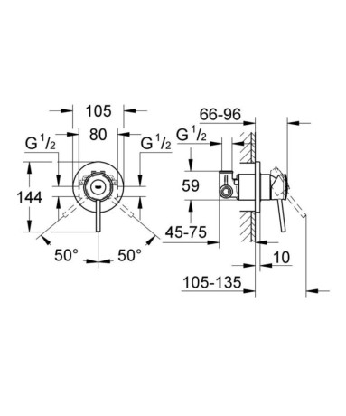 Гігієнічний душ Grohe BauClassic (UA2904800S)