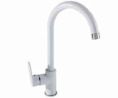 Смеситель для кухни Imprese Laska, однорычажный, белый (55040W)