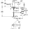 Cмеситель для умывальника Grohe Eurosmart Cosmopolitan, однорычажный, хром (23325000)