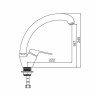Смеситель для кухни Interline Eco, однорычажный, слоновая кость (ECO OLD WHITE)