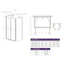 Душова кабіна Radaway Eos II DWD+2S, 100x100 (3799402-01)