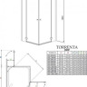 Душова кабіна Radaway Torrenta KDD, 90x90 (32252-01-01N)