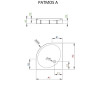 Душовий піддон Radaway Patmos A, 90x90 (4S99155-03)