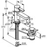 Cмеситель для умывальника Kludi Zenta XL, однорычажный, белый (382609175)