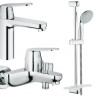 Комплект змішувачів 3 в 1 Grohe Eurosmart Cosmopolitan, хром (UA126112M0)