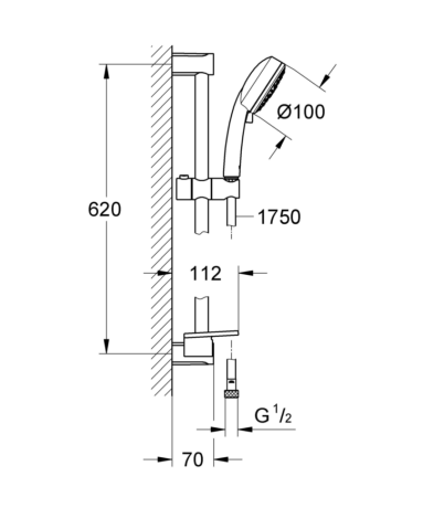 Душовий гарнітур Grohe New Tempesta Cosmopolitan (27929002)