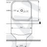 Умивальник накладний Kraus White Tulip, 39 (KCV-135)