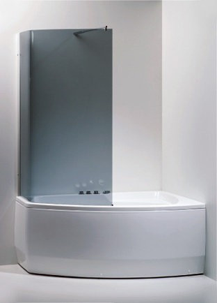 Шторка для ванни Balteco Rhea, права, 153x100 (RHEA)