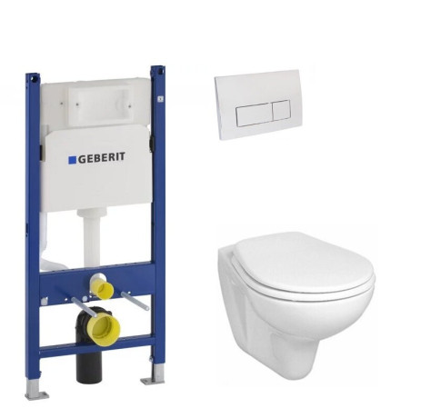 Комплект: Унітаз Kolo Idol + Інсталяція Geberit Duofix + Клавіша Delta 51 (M1310002U+458.126.00.1+115.105.21.1)