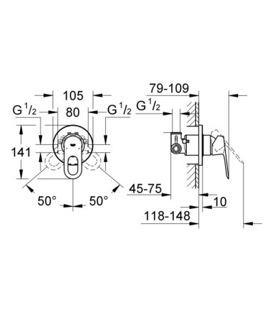 Гігієнічний душ Grohe BauLoop (UA11104200)