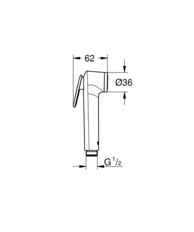 Гігієнічний душ Grohe BauLoop (UA11104200)