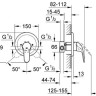 Змішувач для душу Grohe Euroeco, одноважільний, хром (32742000)