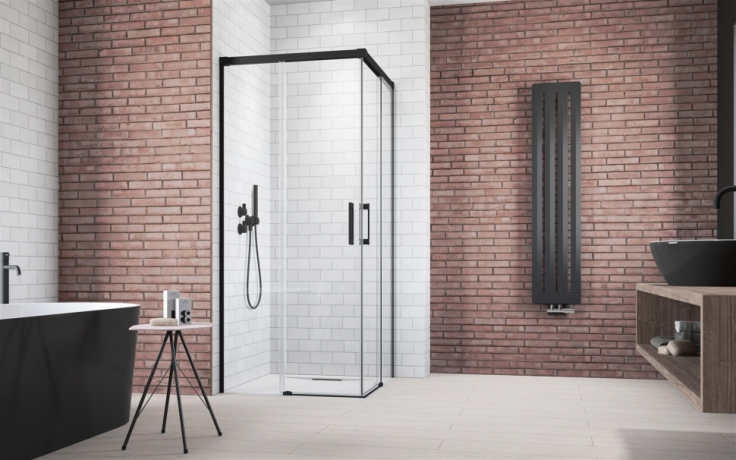 Душова кабіна Radaway Idea Black KDD, ліва, 90x90 (387060-54-01L)