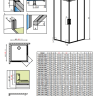 Душова кабіна Radaway Idea Black KDD, ліва, 90x90 (387060-54-01L)