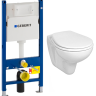 Комплект: Унітаз Kolo Idol + Інсталяція Geberit Duofix + Кришка (M1310000U+458.126.00.1+S110192130)