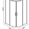Душова кабіна AM.PM Joy Round, 100x100 (W95G-301-100CM)
