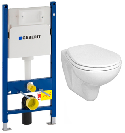 Комплект: Унітаз Kolo Idol + Інсталяція Geberit Duofix + Кришка Soft-Close (M1310002U+458.126.00.1+S110163410)
