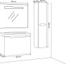 Тумба з умивальником Zelberg Lights, 80 (90800101)