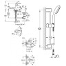 Комплект змішувачів 3 в 1 Grohe Eurosmart, хром (UA123238S0)