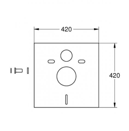 Інсталяція для унітазу Grohe Rapid SL (3884000G)