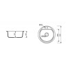 Кухонна мийка гранітна Marmorin Duro, 52x52, пісочний (1308030)