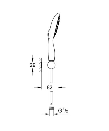 Душовий гарнітур Grohe Power&Soul  (27742000)