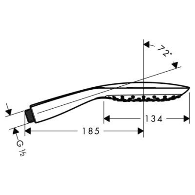 Ручний душ Hansgrohe PuraVida 150 3jet EcoSmart (28567400)