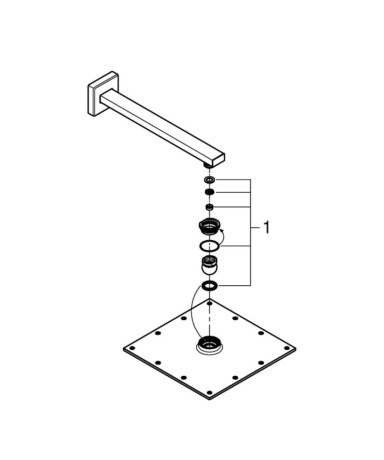 Верхній душ Grohe Rainshower Allure (26054000)