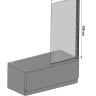 Шторка для ванни Eger, 150x80 (599-02GR)