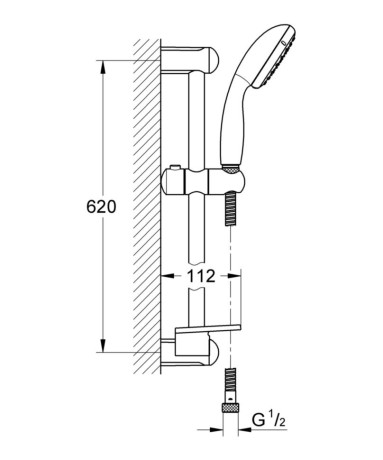 Комплект смесителей 3 в 1 Grohe Eurosmart, хром (UA123246M0)