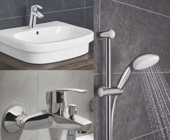 Комплект смесителей 3 в 1 Grohe Eurosmart, хром (UA123246M0)
