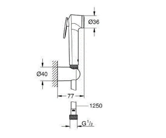 Гігієнічний душ Grohe Tempesta Trigger (26354000)