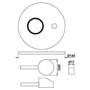 Змішувач для ванни Jaquar Florentine, одноважільний, хром (FLR-CHR-5065K)