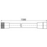 Душевой шланг Valvex Silver, 150 (2501400)