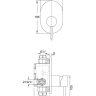 Cмеситель для душа Steinberg Serie 100, однорычажный, хром (100 2243)
