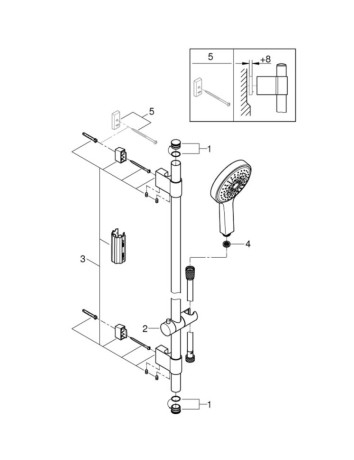 Душовий гарнітур Grohe Power&Soul Cosmopolitan (27734000)