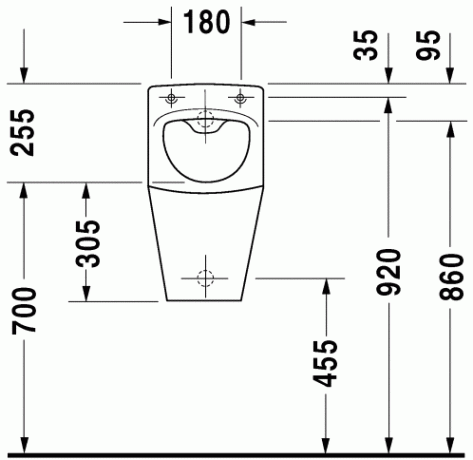 Пісуар Duravit Caro (836300000)